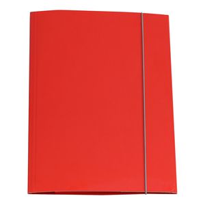 CARTELLINA CON ELASTICO 32PL 25X34CM ROSSO