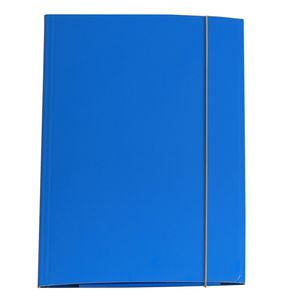 CARTELLINA CON ELASTICO 32PL 25X34CM AZZURRO