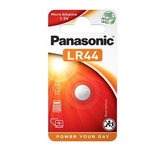 MICROPILA A PASTIGLIA LR44 ALCALINA 1,5V PANASONIC