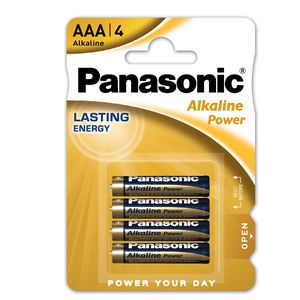 BLISTER 4 PILE MINISTILO ALKALINE AAA 1,5V PANASONIC