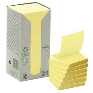 BLOCCO 100foglietti Post-itÂ® Z-Notes Green 76x76mm R330-1T GIALLO RICICL.100