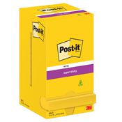 BLOCCO 90foglietti Post-itÂ® Super Sticky 654-S 76x76mm GIALLO ORO