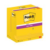 BLOCCO 90foglietti Post-itÂ® Super Sticky 655-S 76x127mm GIALLO ORO