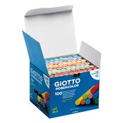 SCATOLA 100 GESSETTI TONDI COLORATI GIOTTO